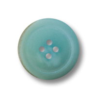 Hellblau melierter Kunststoff Knopf mit Brand Muster Hellblau melierter Kunststoff Knopf mit Brand Muster