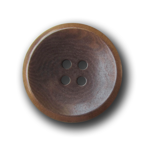 Eleganter brauner Designer Knopf aus Steinnnuss