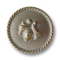 www.Knopfparadies.de - 0229sm - Messing silberfarbene Metallknöpfe mit Eichel Motiv www.Knopfparadies.de - 0229sm - Messing silberfarbene Metallknöpfe mit Eichel Motiv