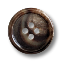 www.knopfparadies.de - 6457br - Dunkelbraun und Braun melierte Kunststoffknöpfe mit vier Löchern www.knopfparadies.de - 6457br - Dunkelbraun und Braun melierte Kunststoffknöpfe mit vier Löchern