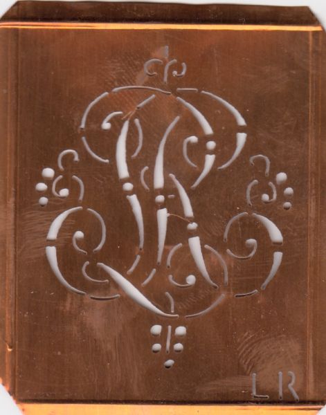 Monogrammschablone - LR-sch-561