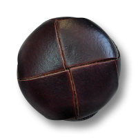 www.knopfparadies.de - 6505db - Dunkelbraune Lederknöpfe mit klassischem Flechtmuster www.knopfparadies.de - 6505db - Dunkelbraune Lederknöpfe mit klassischem Flechtmuster