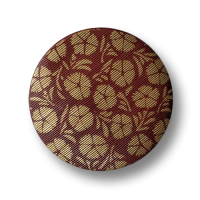 www.knopfparadies.de - 2814br - Braun-goldfarbene Kunststoffknöpfe mit Blütenmuster www.knopfparadies.de - 2814br - Braun-goldfarbene Kunststoffknöpfe mit Blütenmuster