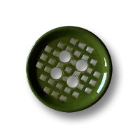 www.knopfparadies.de - 6955gn - Olivgrüne Blusenknöpfe aus Kunststoff mit Gittermuster www.knopfparadies.de - 6955gn - Olivgrüne Blusenknöpfe aus Kunststoff mit Gittermuster