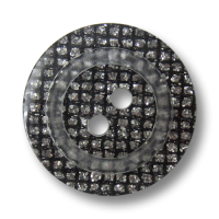 www.knopfparadies.de - 5910si - Silber-schwarz glitzernde Kunststoffknöpfe www.knopfparadies.de - 5910si - Silber-schwarz glitzernde Kunststoffknöpfe