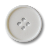 www.Knopfparadies.de - 3098we - Einfache weiße Vierlochknöpfe aus Kunststoff www.Knopfparadies.de - 3098we - Einfache weiße Vierlochknöpfe aus Kunststoff