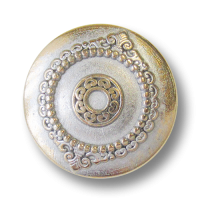 www.Knopfparadies.de - 5944bi - Historisch wirkende Ornamentknöpfe aus Metall in Bicoloroptik www.Knopfparadies.de - 5944bi - Historisch wirkende Ornamentknöpfe aus Metall in Bicoloroptik