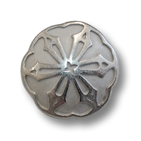 www.knopfparadies.de - 0353si - Silberfarbene Metallknöpfe mit Blütenmotiv www.knopfparadies.de - 0353si - Silberfarbene Metallknöpfe mit Blütenmotiv