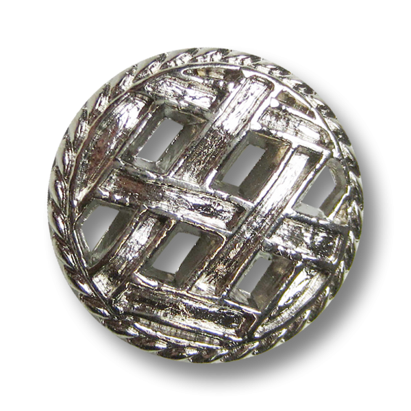 Metall Ösen Knopf mit Web Muster und Durchbruch