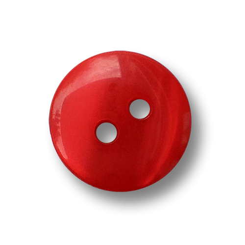Kleine rote Blusenknöpfe, gewölbt, 11,5mm, Perlmutt-Optik
