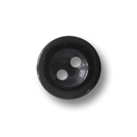 www.Knopfparadies.de - 5955sc - Kleine schwarz schimmernde Zweiloch Blusenknöpfe / Hemdknöpfe aus Kunststoff www.Knopfparadies.de - 5955sc - Kleine schwarz schimmernde Zweiloch Blusenknöpfe / Hemdknöpfe aus Kunststoff