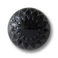 www.knopfparadies.de - 5657sc - stark gewölbte, schwarz glänzende Kunststoffknöpfe, Halbkugelformn www.knopfparadies.de - 5657sc - stark gewölbte, schwarz glänzende Kunststoffknöpfe, Halbkugelformn