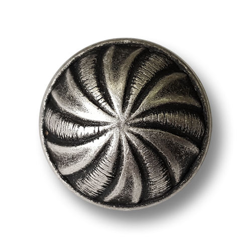 www.Knopfparadies.de - 5864as - Alt wirkende silberne Metallknöpfe wie antike Silberknöpfe
