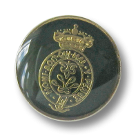 www.Knopfparadies.de - 4244gr - Edle Wappenknöpfe aus Metall in Grün, Silber & Gold  www.Knopfparadies.de - 4244gr - Edle Wappenknöpfe aus Metall in Grün, Silber & Gold