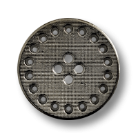 www.knopfparadies.de - 4600ch - Chromfarbene, flache Vierlochknöpfe aus Metall - B-WARE! www.knopfparadies.de - 4600ch - Chromfarbene, flache Vierlochknöpfe aus Metall - B-WARE!
