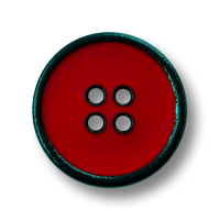 Kirschrot-schwarze 4-Loch-Knöpfe aus Kunststoff Kirschrot-schwarze 4-Loch-Knöpfe aus Kunststoff
