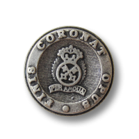 Eleganter altsilberfarbener Blazer Metall Knopf mit Wappen Eleganter altsilberfarbener Blazer Metall Knopf mit Wappen