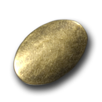 Matt altmessingfarbene ovale Metallknöpfe Matt altmessingfarbene ovale Metallknöpfe