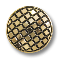 Altgoldfarbener Knopf mit Karomuster Altgoldfarbener Knopf mit Karomuster