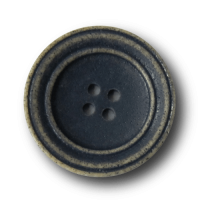 Tellerförmiger blau hellbrauner Kunststoff Knopf Tellerförmiger blau hellbrauner Kunststoff Knopf