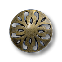 www.knopfparadies.de - 0601me - Altmessingfarbene Metallknöpfe mit Durchbruchmuster www.knopfparadies.de - 0601me - Altmessingfarbene Metallknöpfe mit Durchbruchmuster