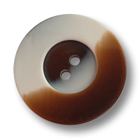 www.knopfparadies.de - 2353bw - Weiß-braune Kunststoffknöpfe mit zwei Löchern www.knopfparadies.de - 2353bw - Weiß-braune Kunststoffknöpfe mit zwei Löchern