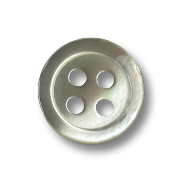 Klassische weiße Perlmutt Knöpfe für edle Business-Hemden und Blusen