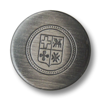 www.Knopfparadies.de - 4400ei - Schlichte eisenfarben gebürstete Wappenknöpfe aus Metall / B-WARE www.Knopfparadies.de - 4400ei - Schlichte eisenfarben gebürstete Wappenknöpfe aus Metall / B-WARE
