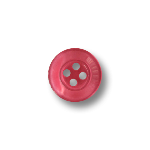 Kleiner Vierloch Kunststoff Knopf in Rosa bis Pink
