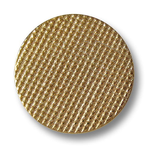 www.Knopfparadies.de - 3013go - Goldene Metallknöpfe mit filigraner Waffel Struktur