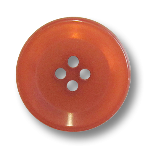 www.knopfparadies.de - 5988zi . Dunkel orange eingefärbt Kunststoffknöpfe muiit vier Löchern