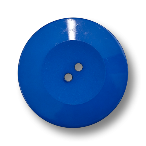 www.knopfparadies.de - 5607kb - Knallblaue Mantelknöpfe aus Kunststoff