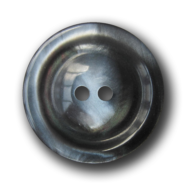 Eleganter grauer Zweiloch Knopf in Perlmutt Optik
