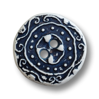 www.knopfparadies.de - 6547db - Dunkelblau-Weiß gemusterte Trachtenknöpfe aus Kunststoff www.knopfparadies.de - 6547db - Dunkelblau-Weiß gemusterte Trachtenknöpfe aus Kunststoff
