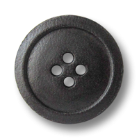 www.knopfparadies.de - 2513gs - Schwarze Lederknöpfe mit vier Löchern und schmalem Rand www.knopfparadies.de - 2513gs - Schwarze Lederknöpfe mit vier Löchern und schmalem Rand