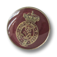 www.Knopfparadies.de - 4244ro - Edle Wappenknöpfe aus Metall in Rot, Silber & Gold  www.Knopfparadies.de - 4244ro - Edle Wappenknöpfe aus Metall in Rot, Silber & Gold