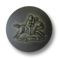 www.Knopfparadies.de - 0893gr - Dunkelgrüne Motivknöpfe mit Reiter & Pferd wie Lederknöpfe www.Knopfparadies.de - 0893gr - Dunkelgrüne Motivknöpfe mit Reiter & Pferd wie Lederknöpfe