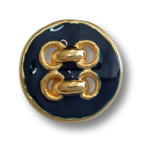 www.knopfparadies.de - 6889bg - Blau und goldfarbene Designerknöpfe www.knopfparadies.de - 6889bg - Blau und goldfarbene Designerknöpfe