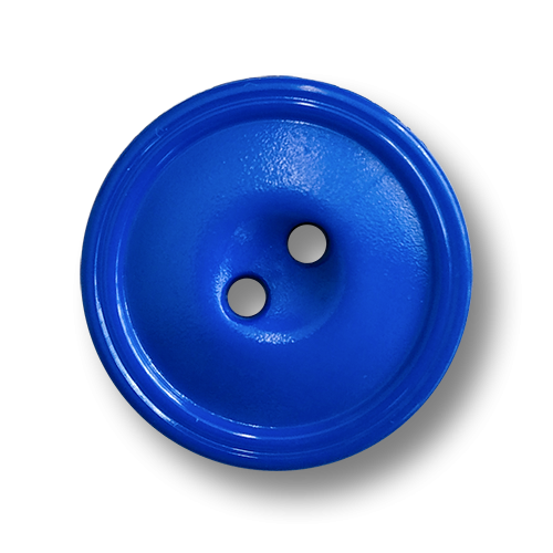 www.knopfparadies.de - 4469bl - Kobaltblaue Kunststoffknöpfe mit zwei Löchern