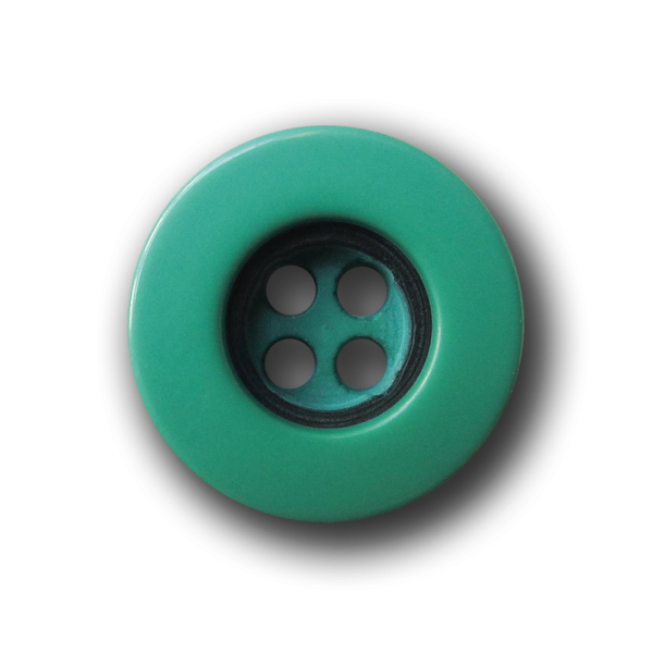 Mittelgrün schwarzer Vierloch Blusen / Hemden Knopf