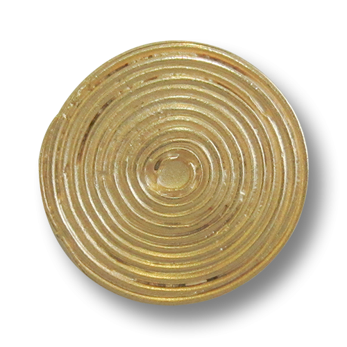 www.Knopfparadies.de - 3201go - Originelle Ösenknöpfe aus Metall in Gold mit Spiral Motiv