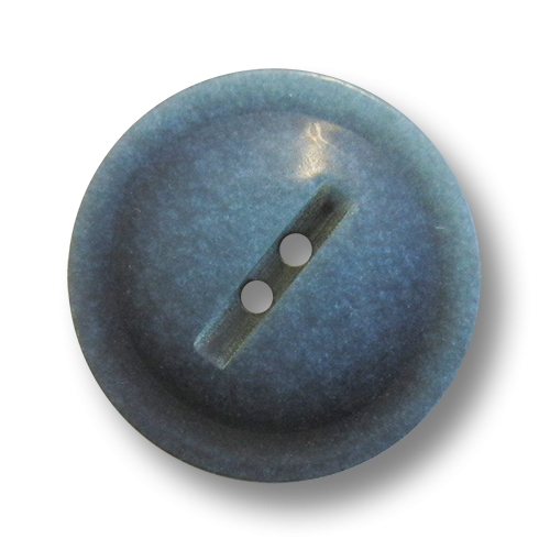 Faszinierender blau irisierender Kunststoff Knopf