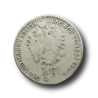 Altsilberfarbener Münzknopf Altsilberfarbener Münzknopf