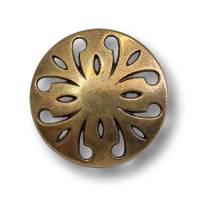 Hübsche, messingfarbene Metallknöpfe mit Durchbruchmuster Hübsche, messingfarbene Metallknöpfe mit Durchbruchmuster