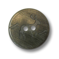 Moos grün goldfarbene Zweiloch Kunststoff Knöpfe mit Hirsch Moos grün goldfarbene Zweiloch Kunststoff Knöpfe mit Hirsch
