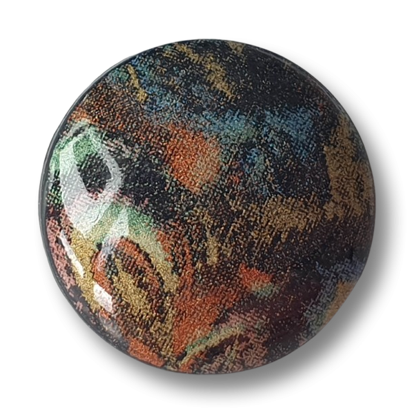 Glänzende Kunststoff-Knöpfe in gedeckten Farben - Ösenbefestigung