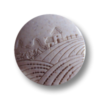 www.knopfparadies.de - k010 - Naturfarbene Ösenknöpfe mit vertieftem Landschaftsmotiv www.knopfparadies.de - k010 - Naturfarbene Ösenknöpfe mit vertieftem Landschaftsmotiv