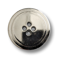 www.knopfparadies.de - 4407si - Flache, matt silberfarbene Metallknöpfe mit vier Löchern www.knopfparadies.de - 4407si - Flache, matt silberfarbene Metallknöpfe mit vier Löchern