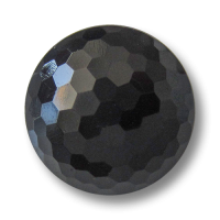 www.Knopfparadies.de - 4419sc - Schwarz facettierte Halbkugel Kunststoffknöpfe wie alte Glasknöpfe www.Knopfparadies.de - 4419sc - Schwarz facettierte Halbkugel Kunststoffknöpfe wie alte Glasknöpfe